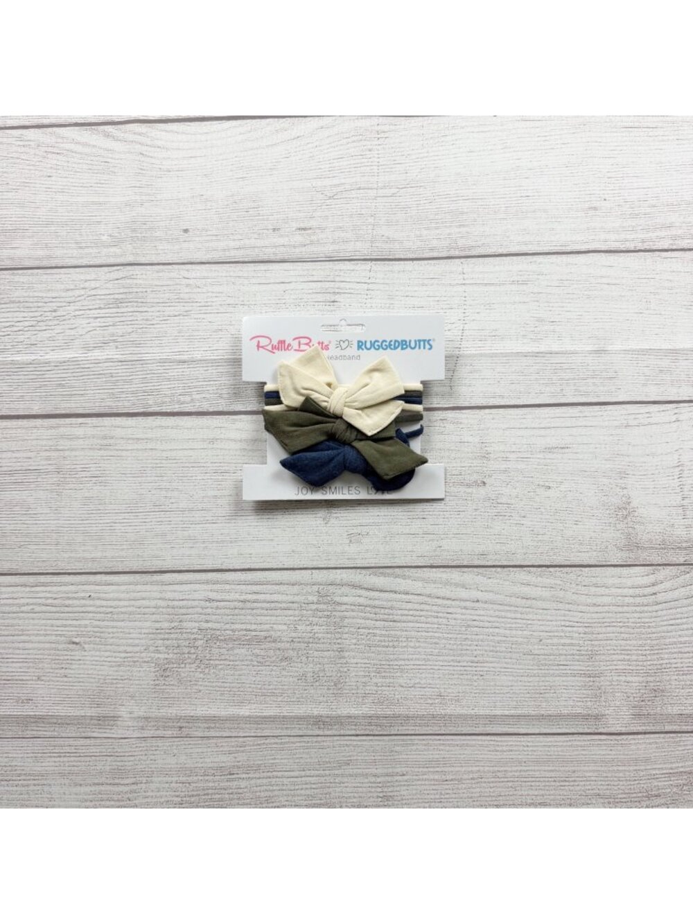 RuffleButts Baby Girls Bow Headbands 3 Pack Solids NWT One Size